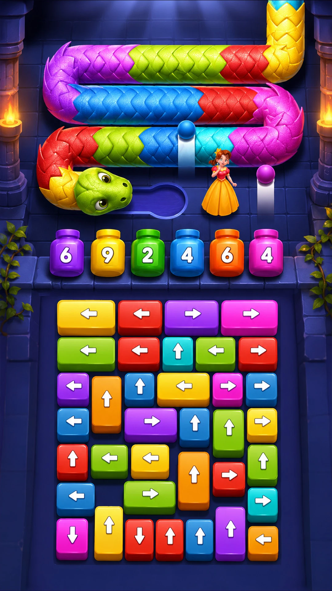 Queen Rescue Dragon Out Puzzle screenshot