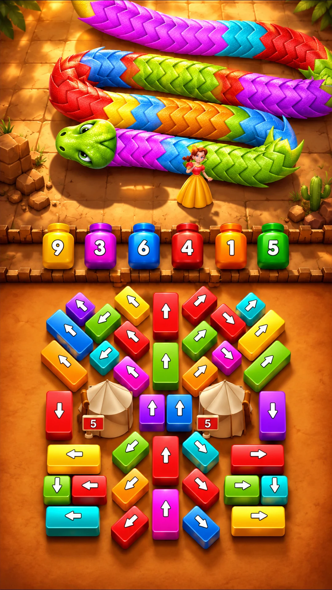 Queen Rescue Dragon Out Puzzle screenshot