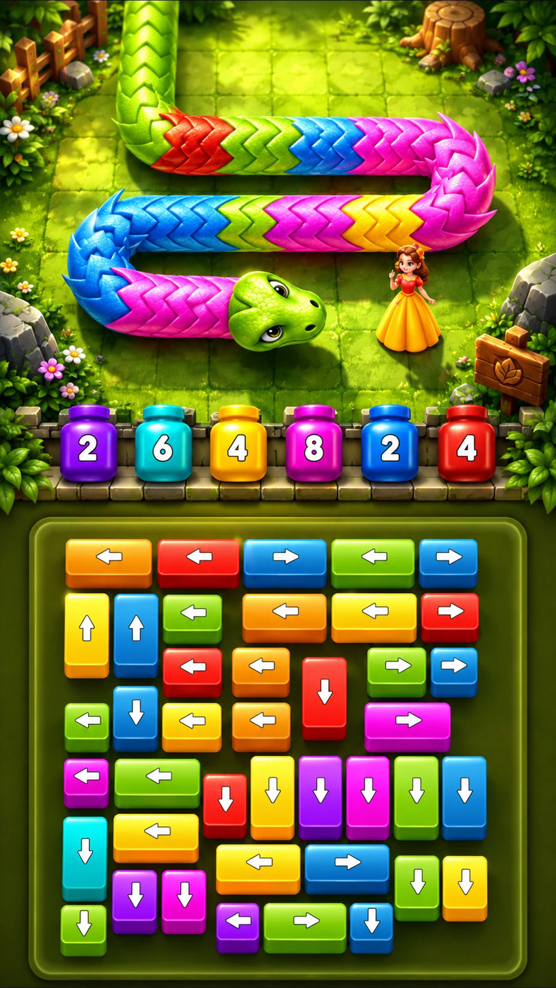 Queen Rescue Dragon Out Puzzle screenshot